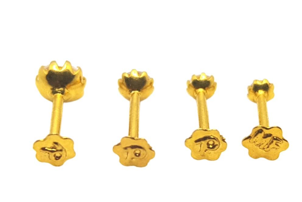 Diamond Nose Pin 21 Karat (DNP04) - Image 2