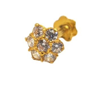 Diamond Nose Pin 21 Karat (DNP05)