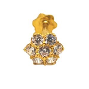 Diamond Nose Pin 21 Karat (DNP05)